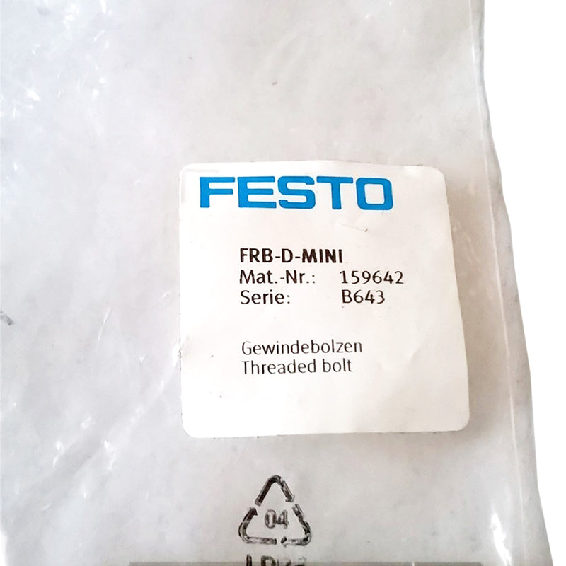 Festo Threaded Bolt Stainless Steel 159642 FRB-D-MINI