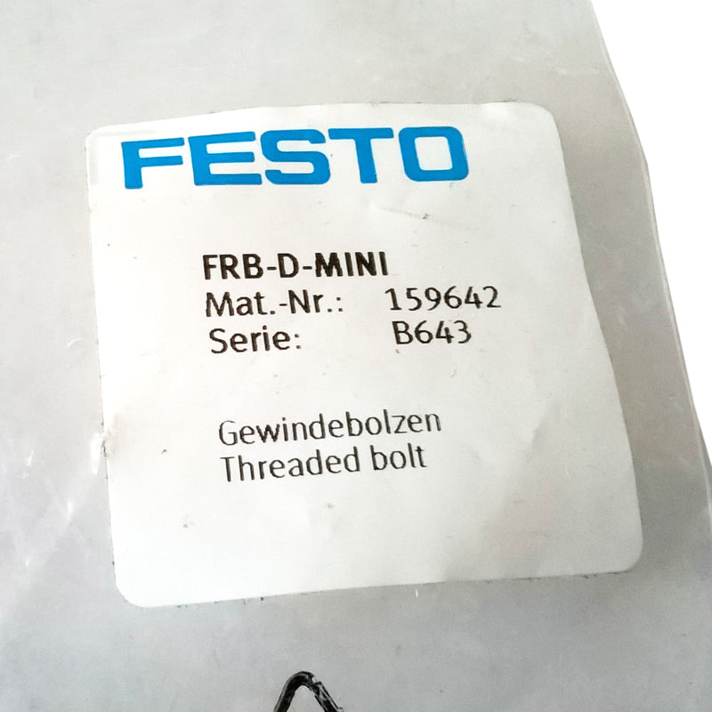 Festo Threaded Bolt Stainless Steel 159642 FRB-D-MINI