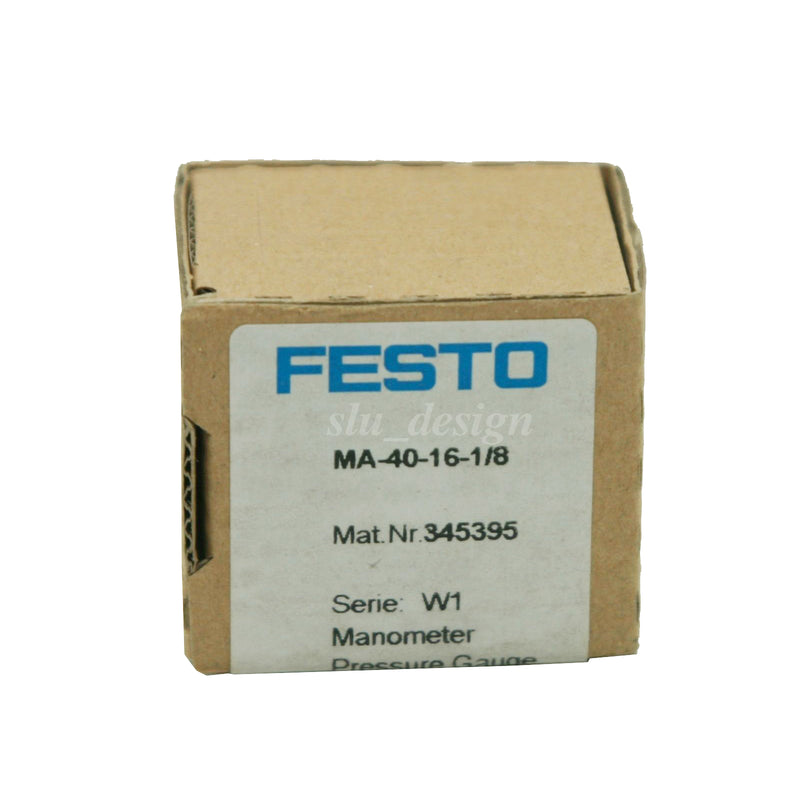 Festo Pressure Gauge 40mm 0-16 0-230psi 345395 MA-40-16-1/8