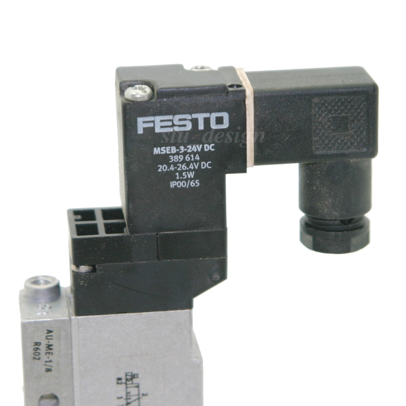 Festo Solenoid Valve MEBH-3/2-1/8-P-B & MSEB-3-24VDC Coil