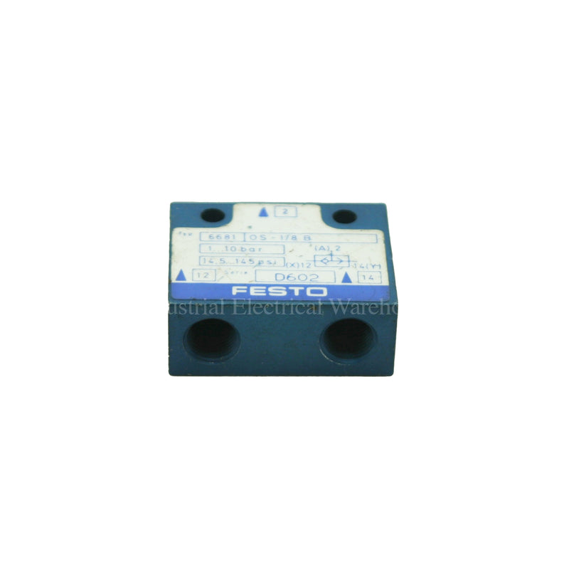 Festo Valve Gate 1-10 Bar 500 L/MIN 6681 OS-1/8 B