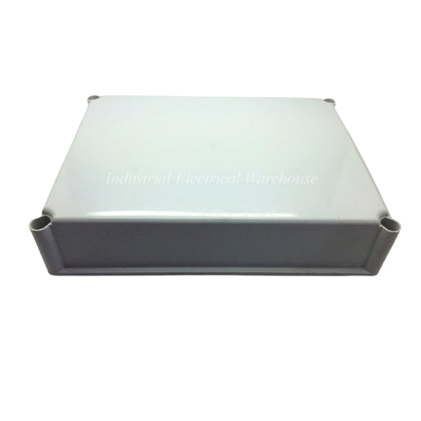 Fibox Enclosure Polycarbonate 380mm L x 280mm W x 80mm H Gray 3730559 EKP G-80