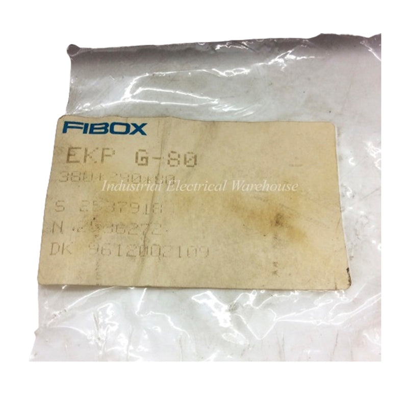Fibox Enclosure Polycarbonate 380mm L x 280mm W x 80mm H Gray 3730559 EKP G-80