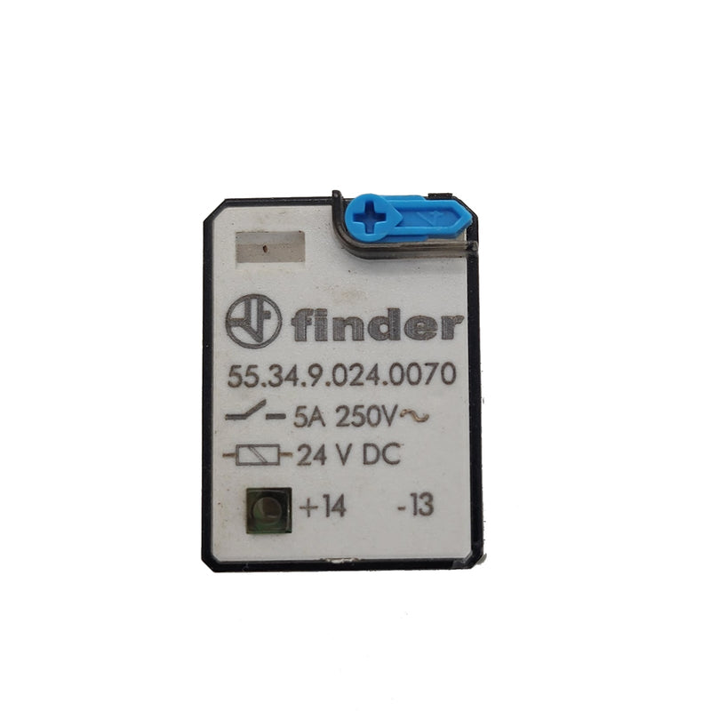 Finder Plug-In Relay 24VDC Coil 7A 4PDT 55.34.9.024.0070