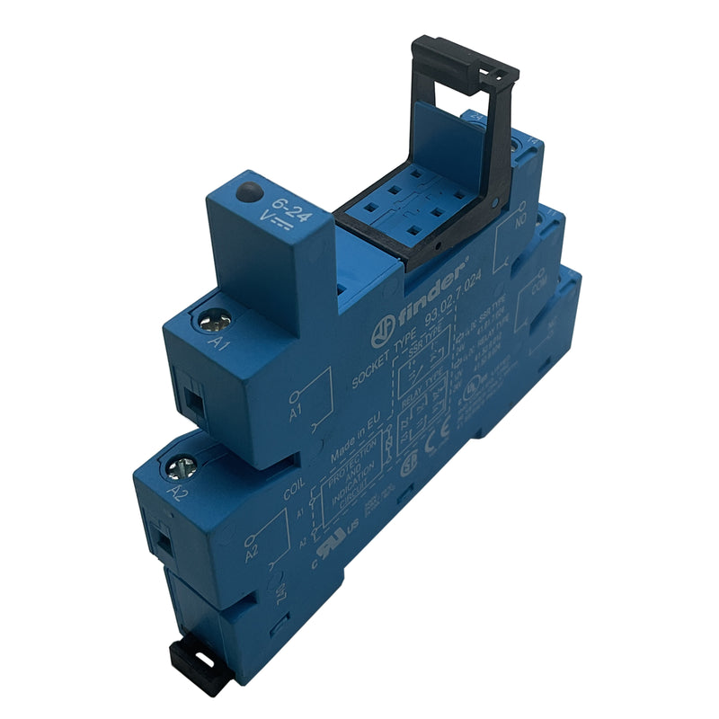 Finder Relay Socket DIN Rail 24VDC 24V DC 93.02.07.024