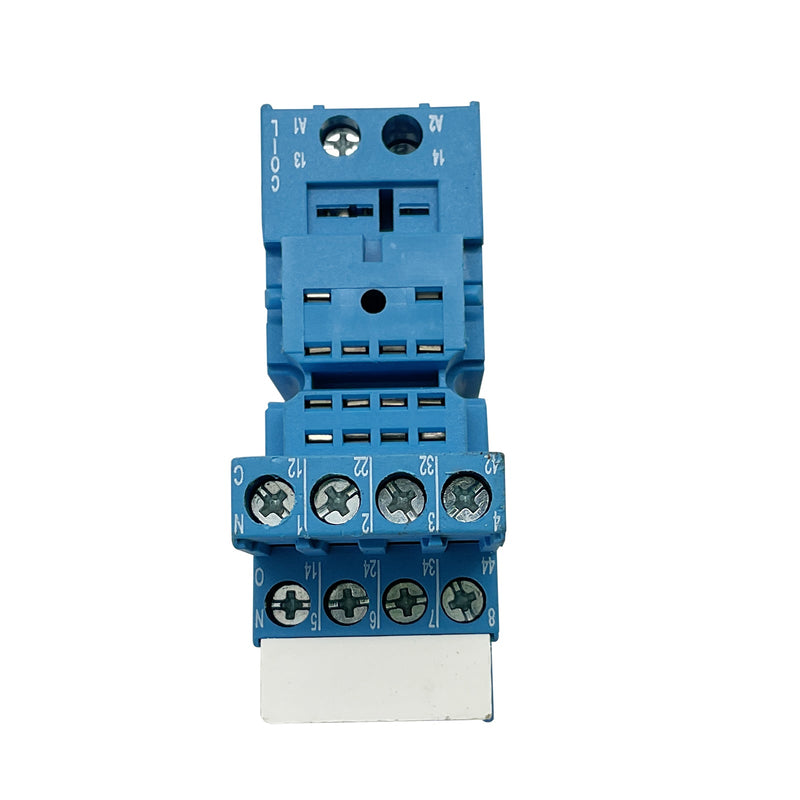 Finder Relay Socket 250V 10A DIN Rail/Panel Mount Blue 94.04