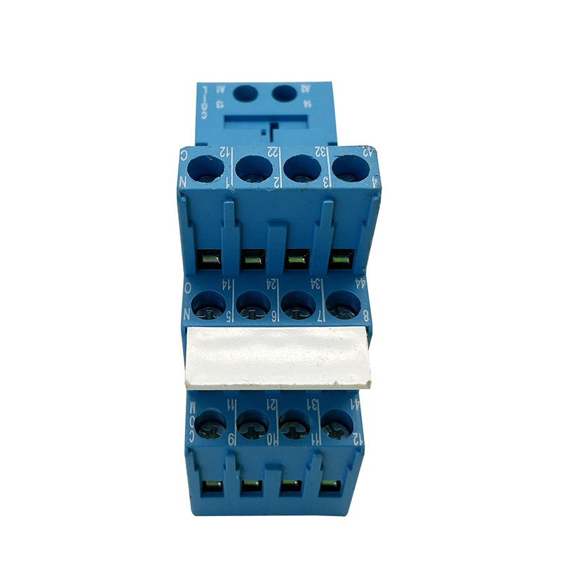 Finder Relay Socket 250V 10A DIN Rail/Panel Mount Blue 94.04