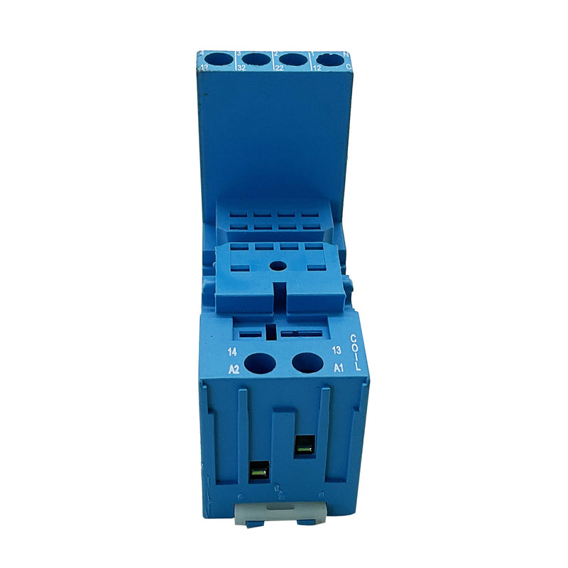 Finder Relay Socket 250V 10A DIN Rail/Panel Mount Blue 94.04