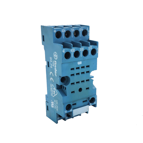 Finder Plug-in Relay Socket 250V 10A Blue 94.74SMA