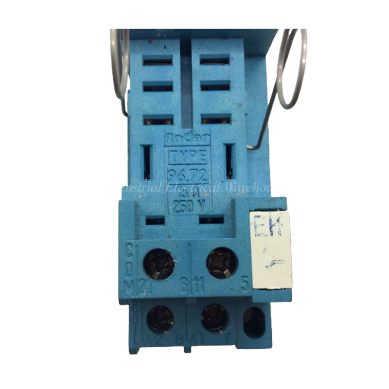 Finder Relay Socket 2-P 15A 250V DIN Rail TYPE 96.72