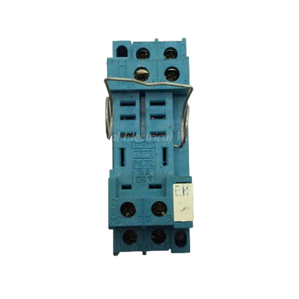 Finder Relay Socket 2-P 15A 250V DIN Rail TYPE 96.72