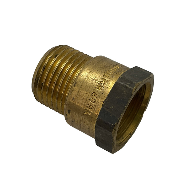 Fitting Adapter Male to Female BSP Brass 1/2" to 1/2"