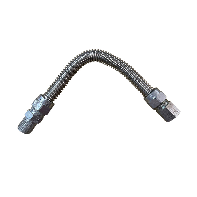 Gas Line Flexible Hose Connector Stainless Steel 300mm L x 25mm (½”)