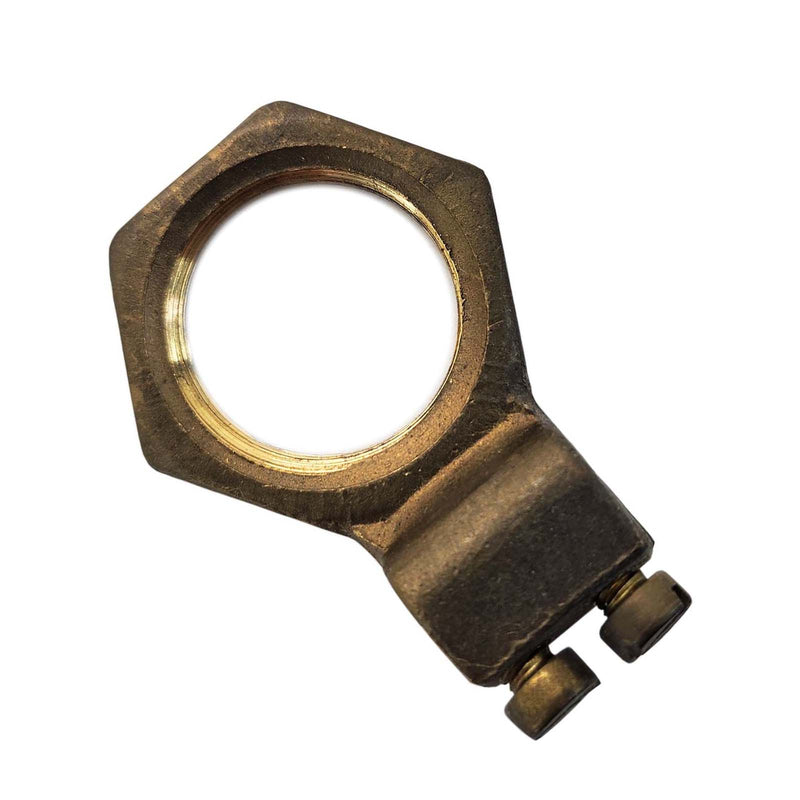 Earth Lock Nut M20 Brass Horizontal