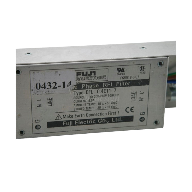 Fuji Electric Single Phase Filter 250V 7A EFL-0.4E11-7