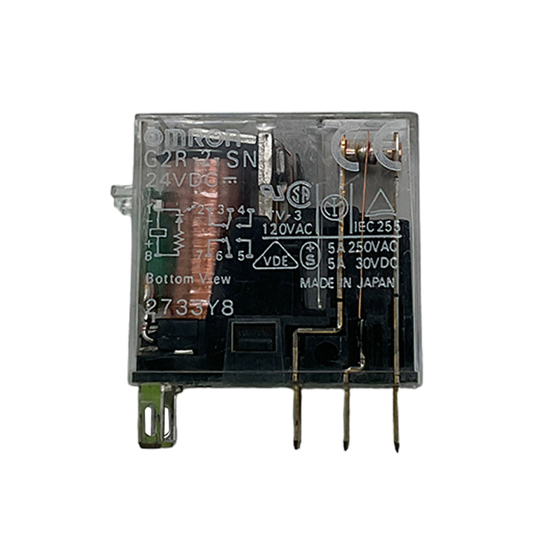 Omron Power Relay Plug In 240VDC Coil 5A Switching Current Gold G2R-2-SN