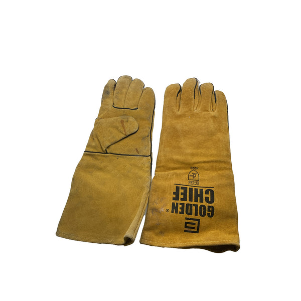 Golden Chief Welding Gloves Leather 406mm Gold 4223