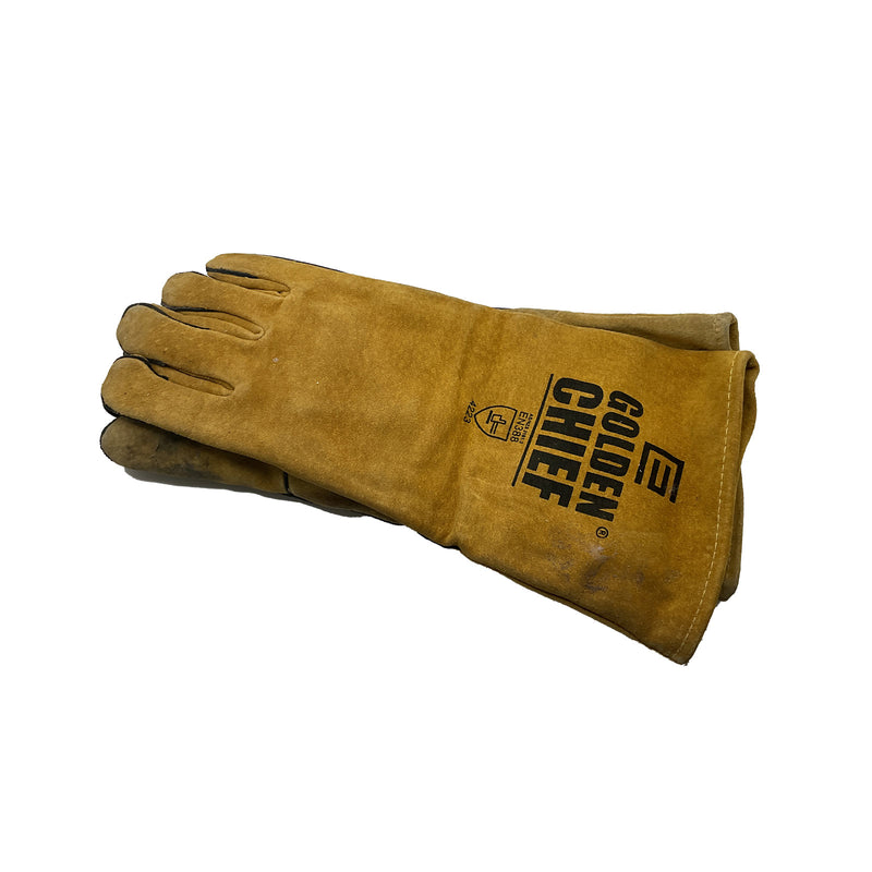 Golden Chief Welding Gloves Leather 406mm Gold 4223