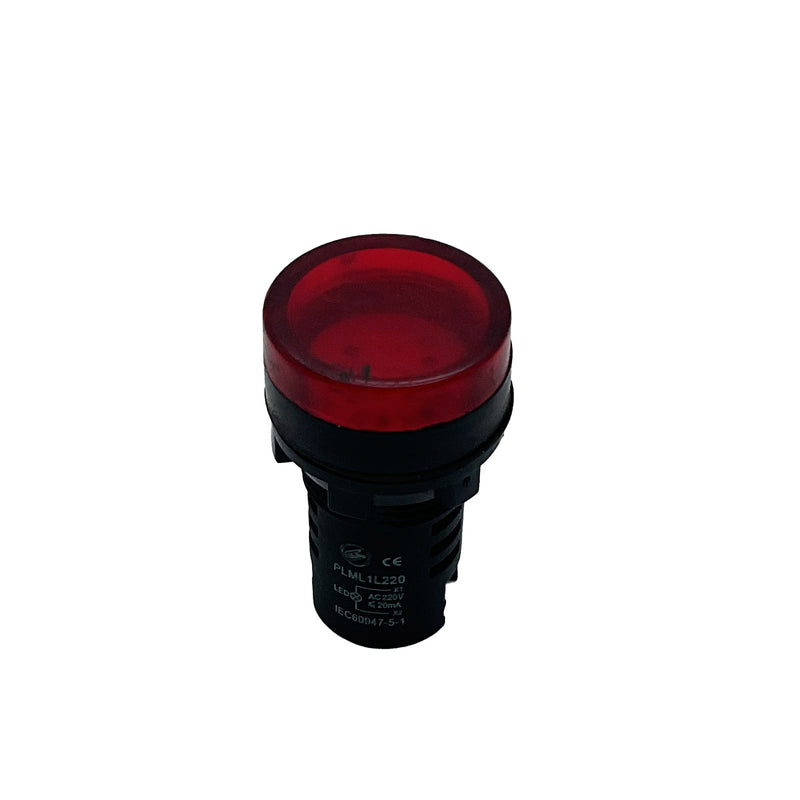 Giovenzana Indicator Light 220V AC Red PLML1L220