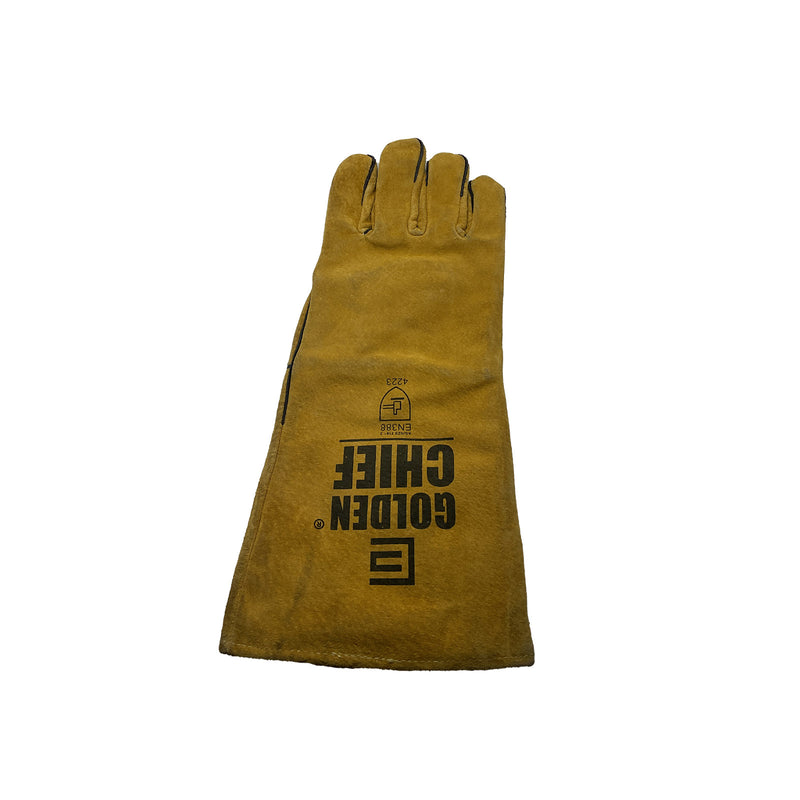 Golden Chief Welding Gloves Leather 406mm Gold 4223