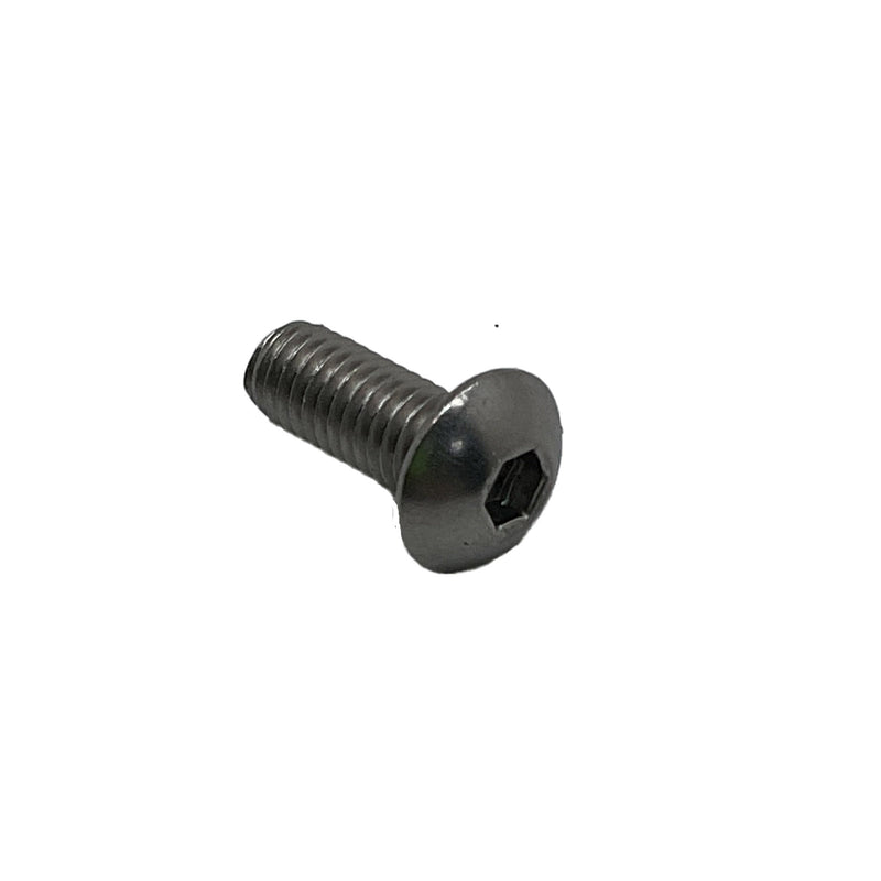 Hobson Button Head Hex Socket Screw M5-0.8x12 316 Stainless Steel SB16PCM050012