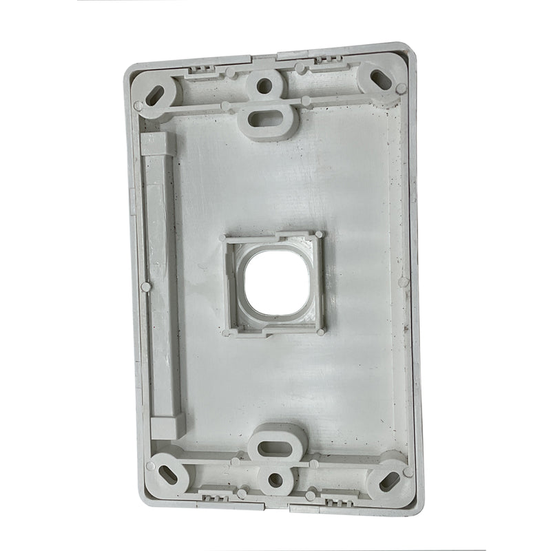 HPM Wall Switch Cover and Grid Plate 1-Gang Cover Only White