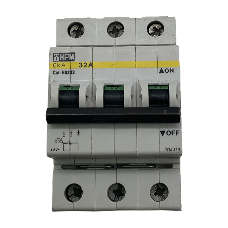 HPM Circuit Breaker 3P 32A H6332