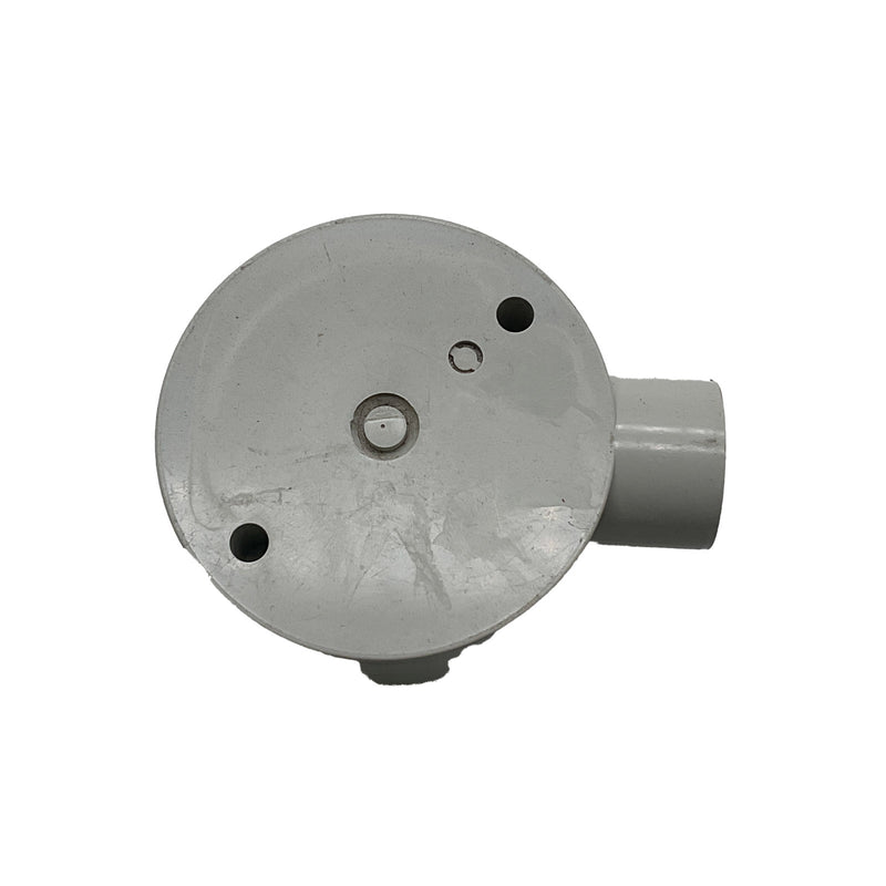 HPP Circular Junction Box 1 Way PVC 20mm Grey HPPJB1-20MD