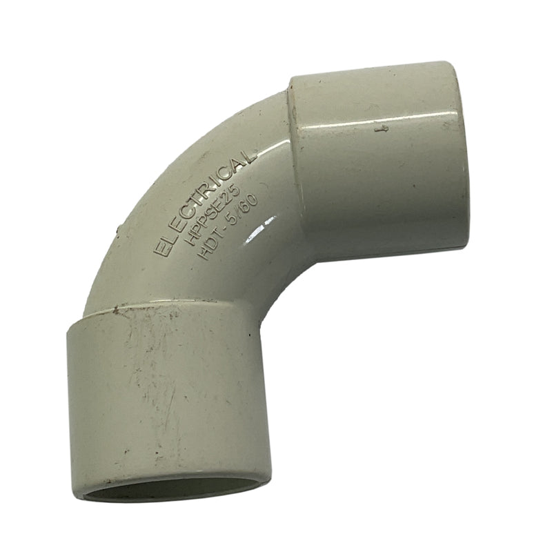 HPP Medium Duty Solid Elbow 25mm 90 deg PVC Grey HPPSE25