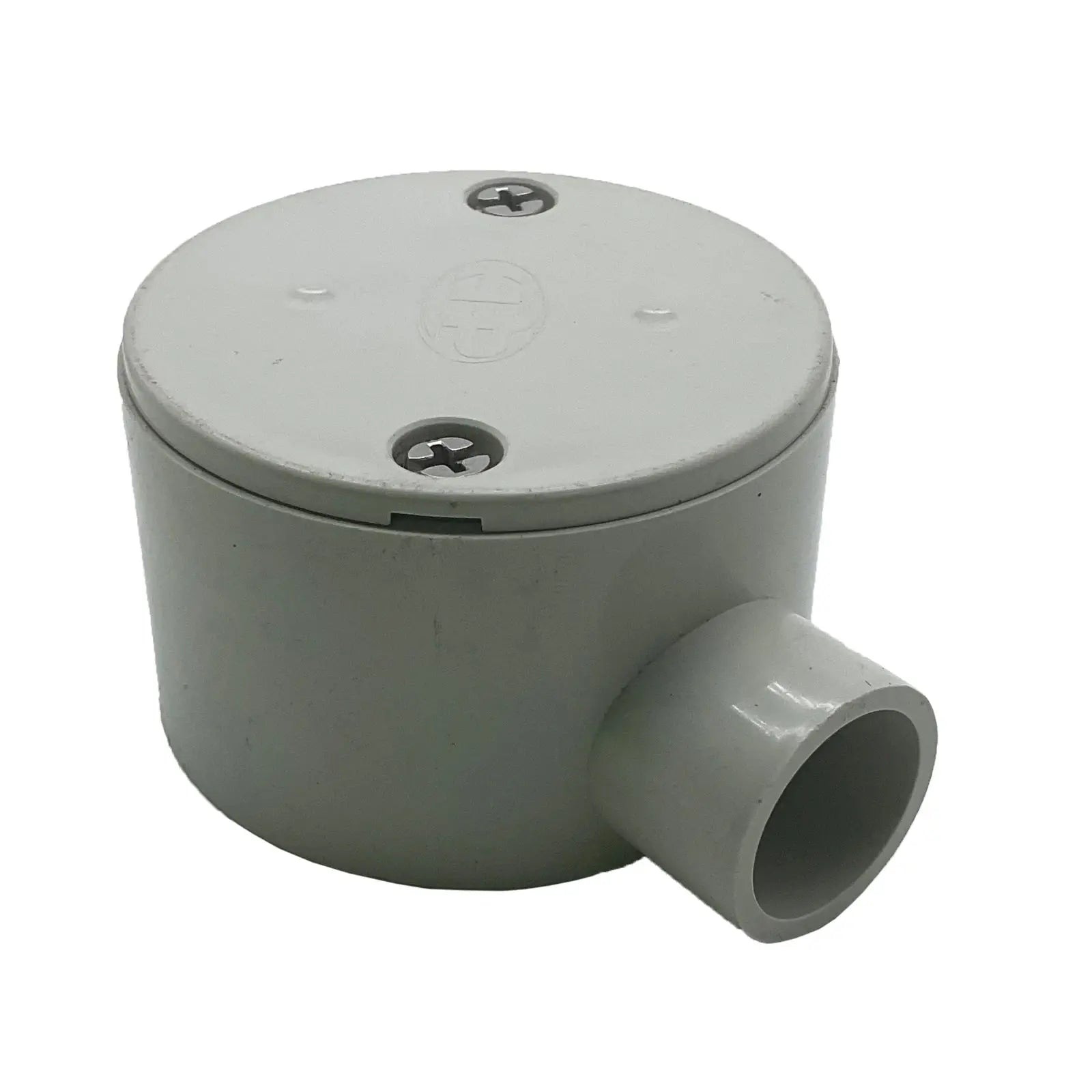 Circular Raceway Junction Box Circular Junction Box HPP 1-Way PVC Gray - Durable & Secure
