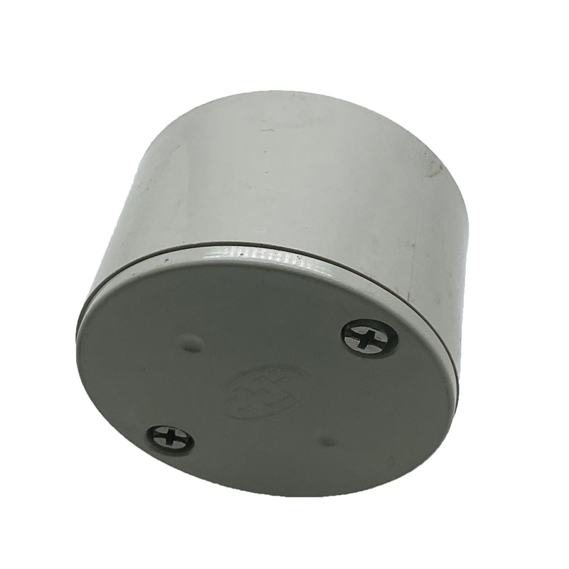 HPP Circular Junction Box 1-Way PVC Grey