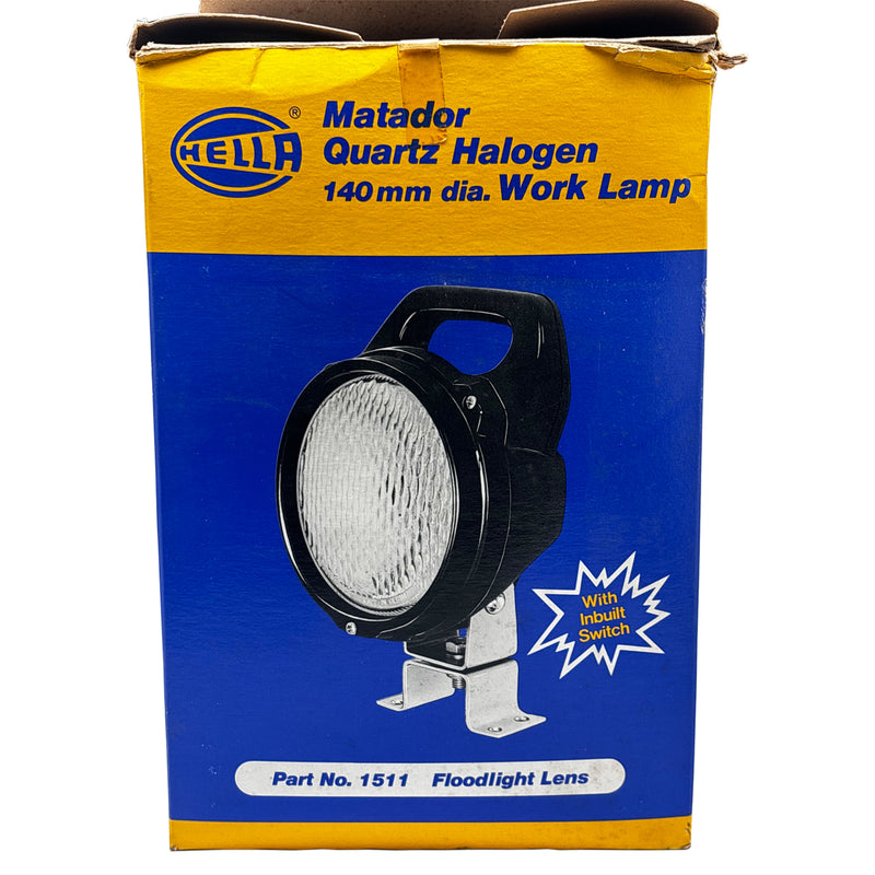 Hella Matador Quartz Halogen Work Lamp 12V 140mm 1511