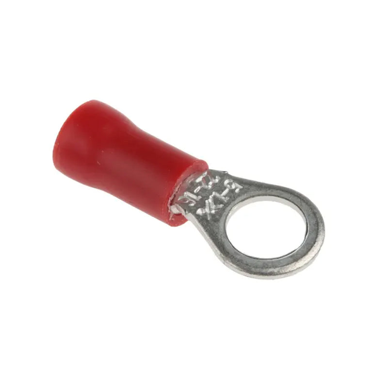 HellermannTyton Insulated Ring Terminals Red 1R4