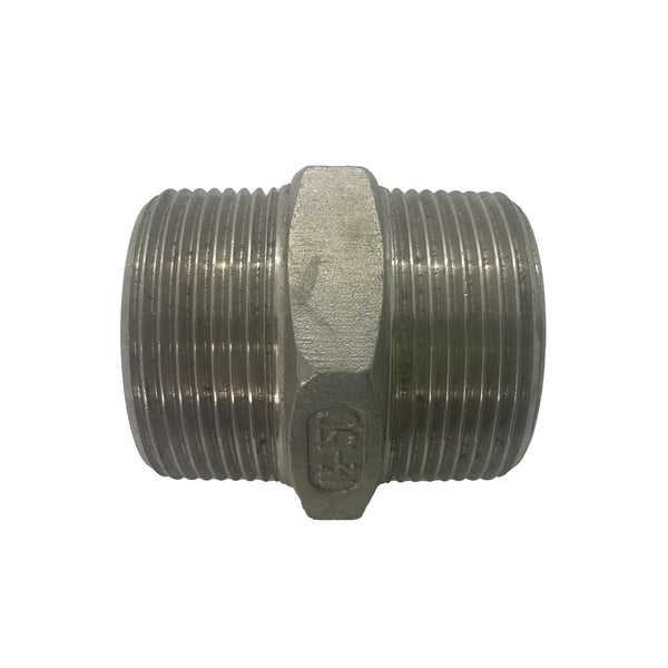 Hex Nipple BSP 316 Stainless Steel 1 1/2"