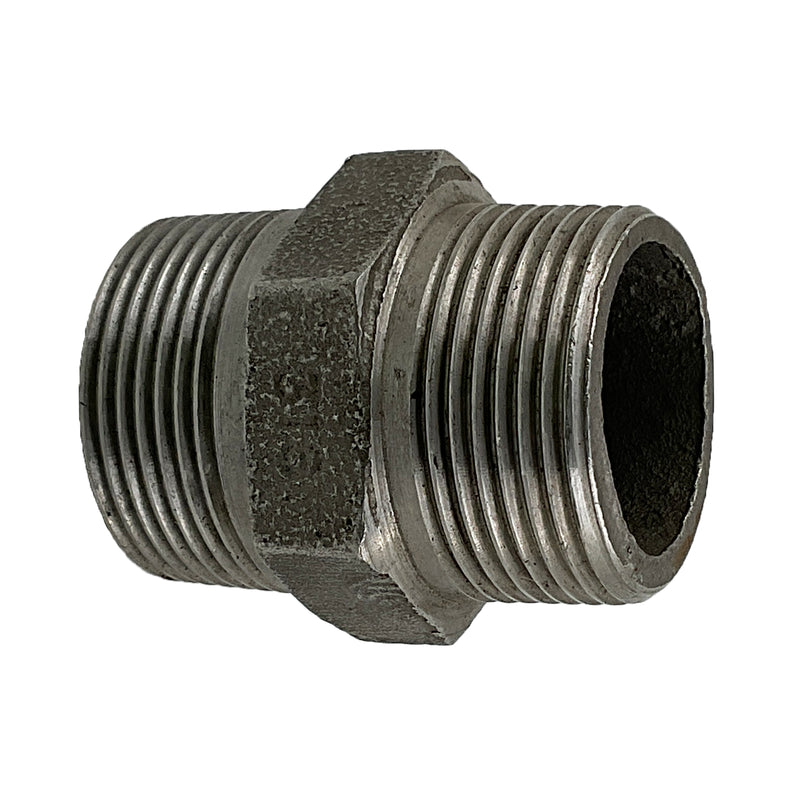 Hex Nipple BSP 316 Stainless Steel 1 1/4"