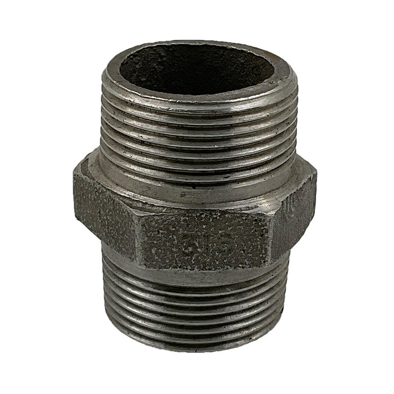 Hex Nipple BSP 316 Stainless Steel 1 1/4"