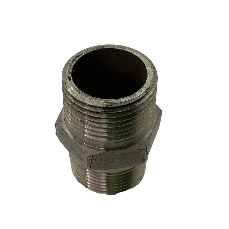 Hex Nipple BSP 316 Stainless Steel 1"