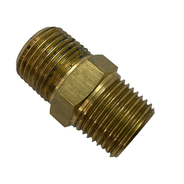 Hex Nipple BSP Brass 1/2"