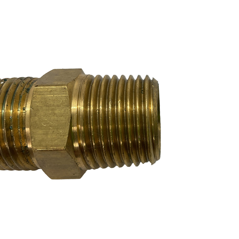 Hex Nipple BSP Brass 1/2"