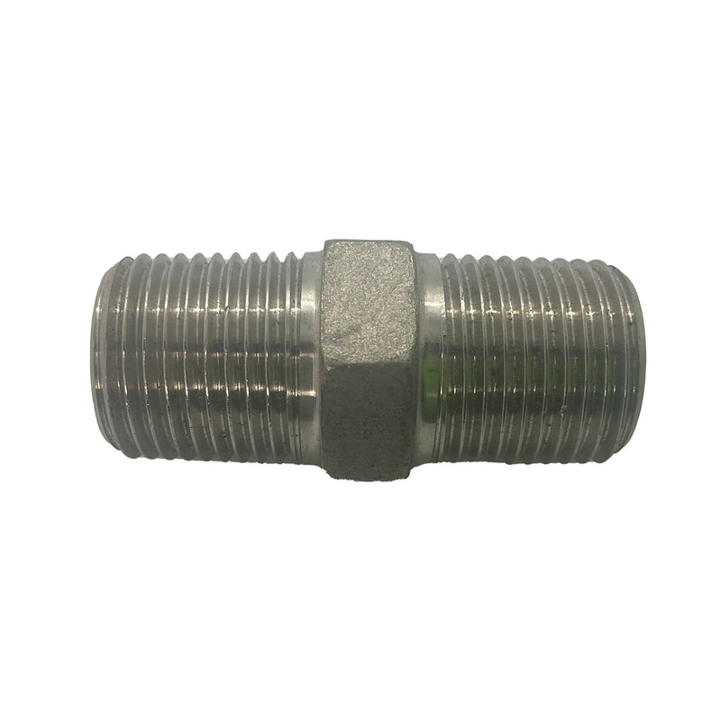 Hex Nipple BSP 316 Stainless Steel 1/2"