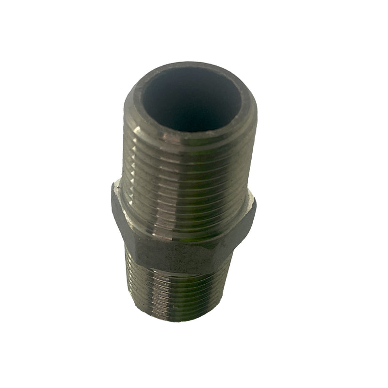 Hex Nipple BSP 316 Stainless Steel 1/2"