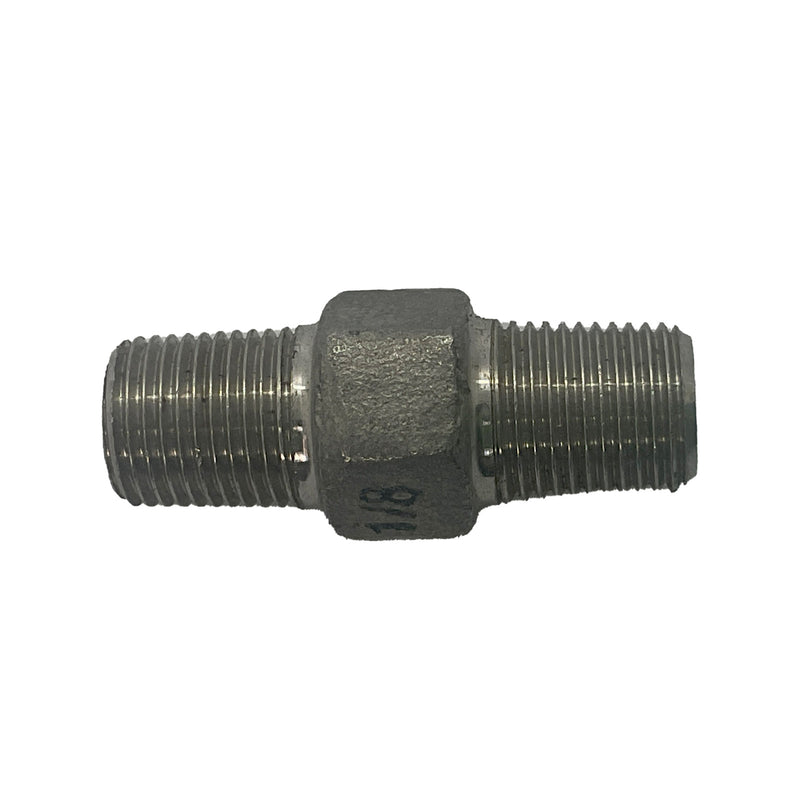 Hex Nipple BSP 316 Stainless Steel 1/8"