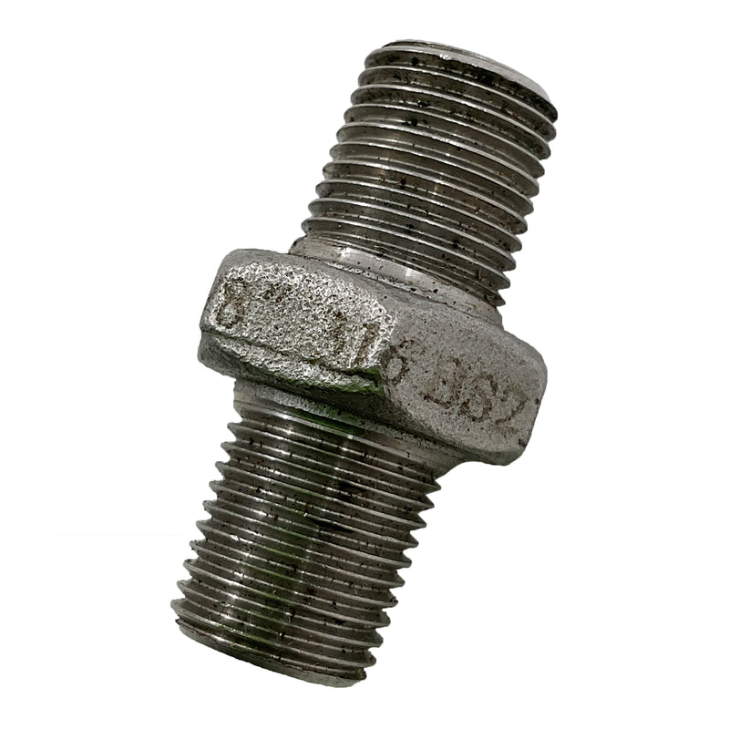 Hex Nipple BSP 316 Stainless Steel 1/8"