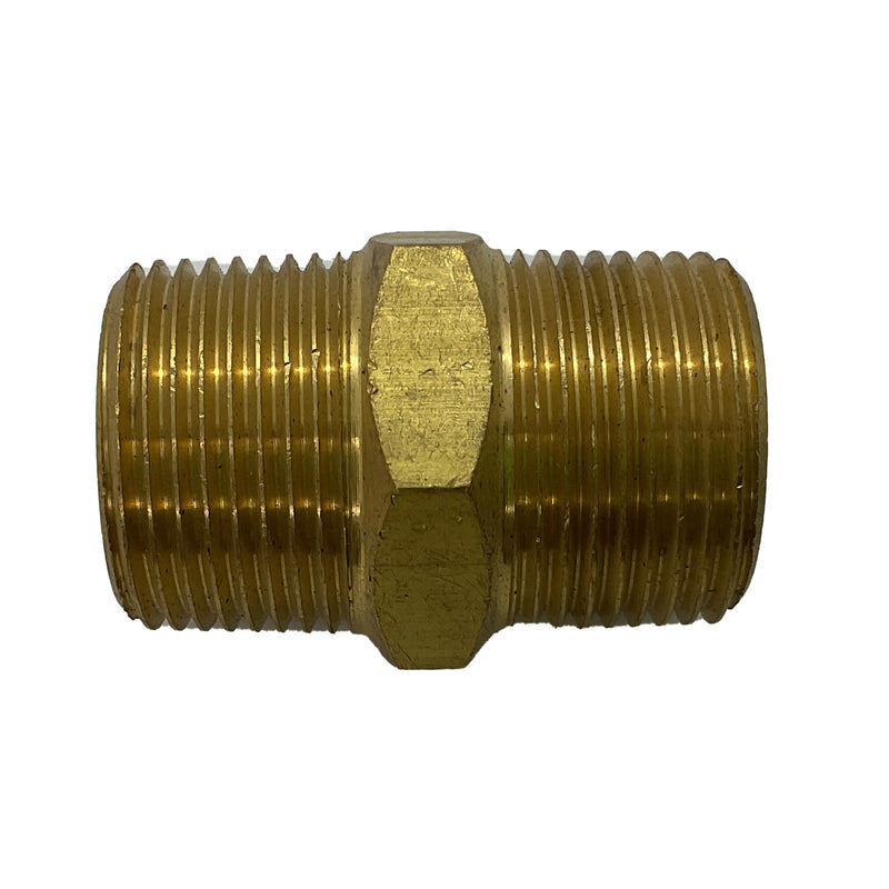 Hex Nipple BSP Brass 3/4"