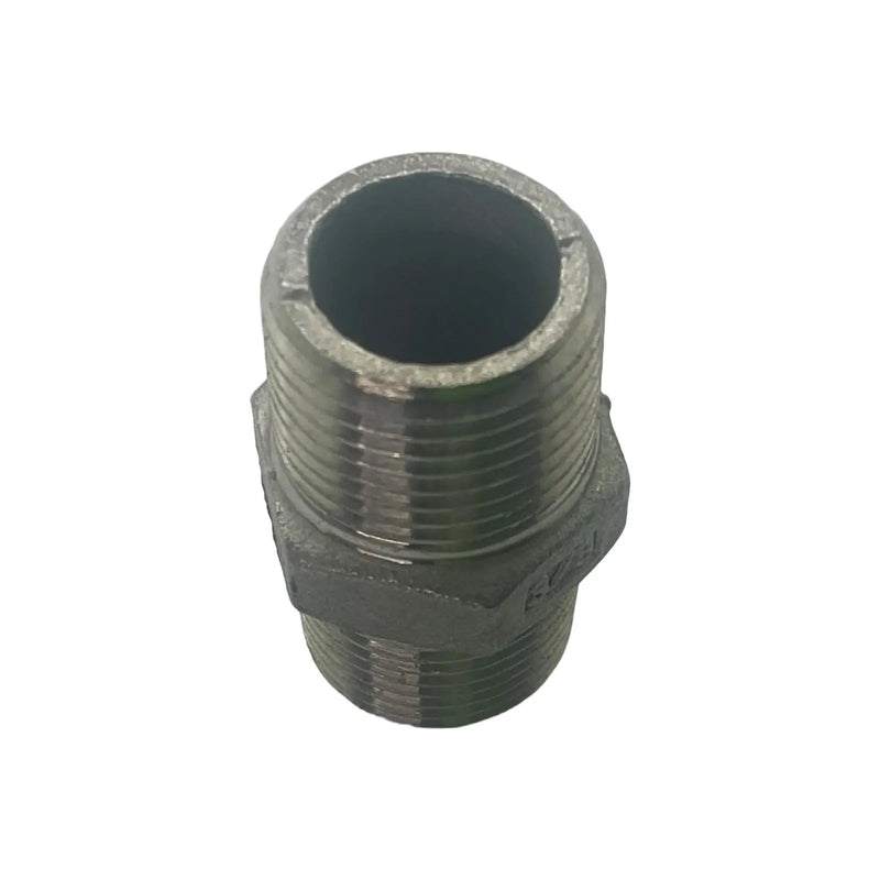 Hex Nipple BSP 316 Stainless Steel 3/8"