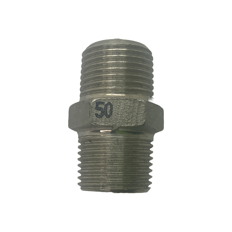 Hex Nipple BSP 316 Stainless Steel 3/8"