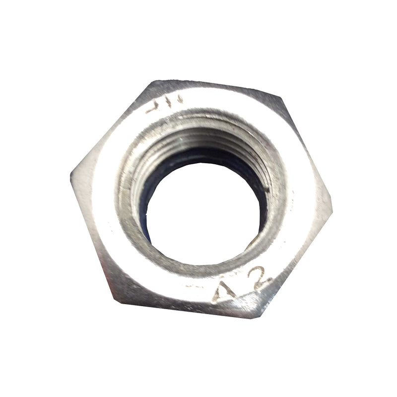 Hex Nylon Locking Nut M16 DIN 985 304 Stainless Steel