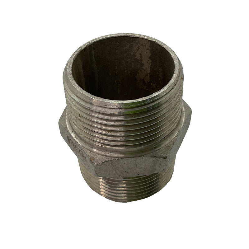 Hex Nipple BSP 316 Stainless Steel 1 1/4"