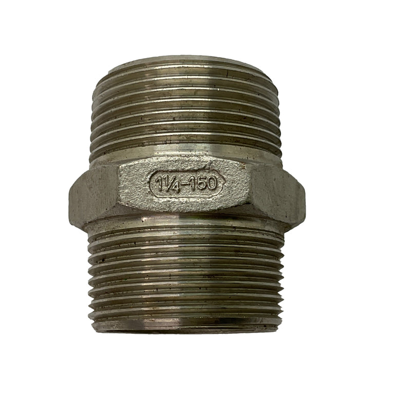 Hex Nipple BSP 316 Stainless Steel 1 1/4"