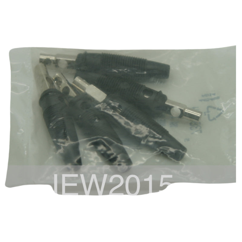 Hirschmann Bunch Pin Plug Screw Termination 16A 4mm Black 738-654 Pack of 5